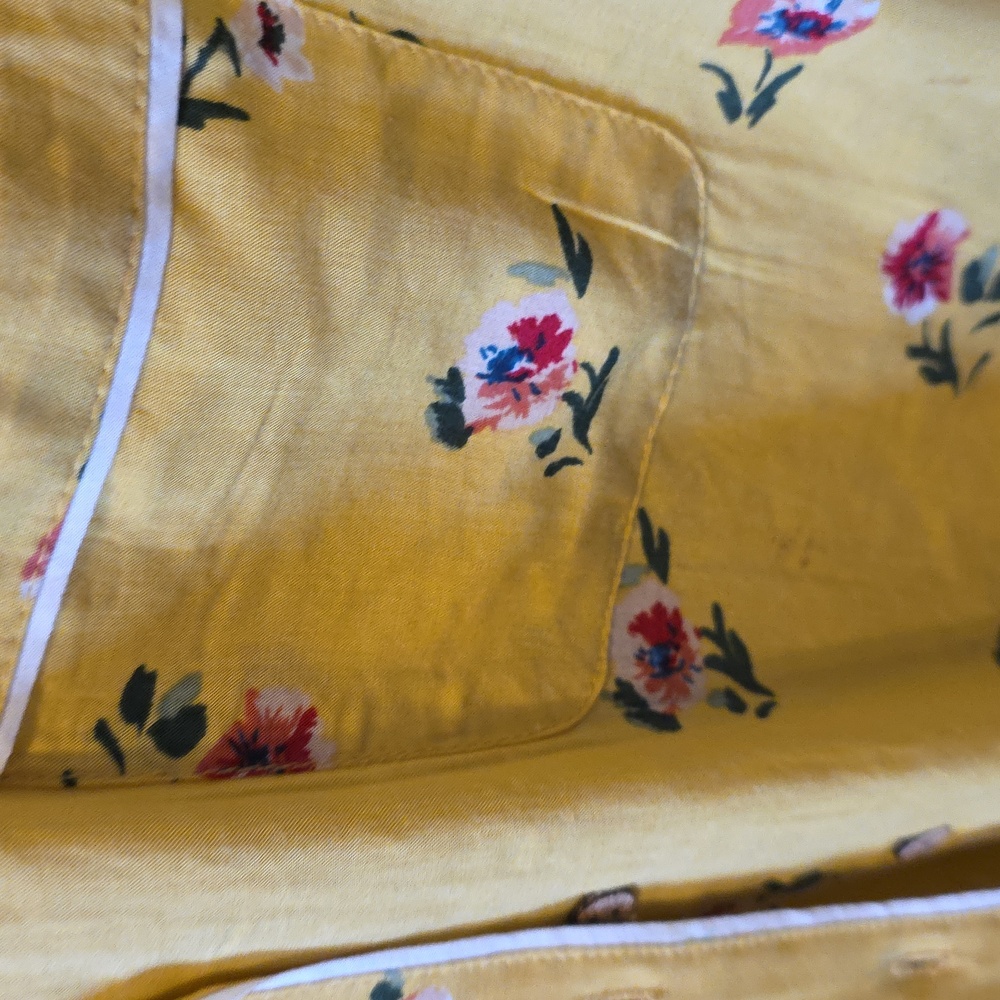 2/ Love Notes, and 1/ Pasport Striped and Floral Blouses - Yellow, White, Pink - Picture 7 of 13